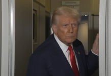 WATCH: Trump gaggles with the press aboard Air Force One during return to DC