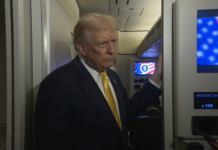 WATCH: Trump speaks with reporters aboard Air Force One (Nov. 14, 2025)